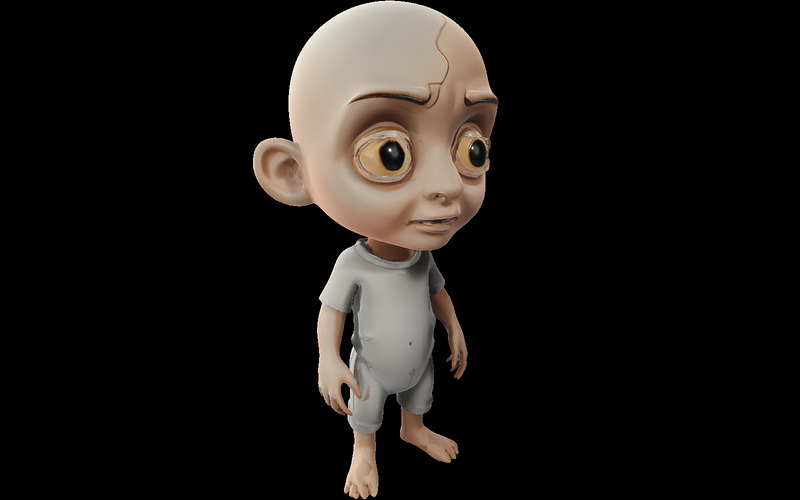 Przyjazna Fantastyka i Dziwaczna Kolekcja Postaci Zombie Model 3D - Obraz funkcji 26