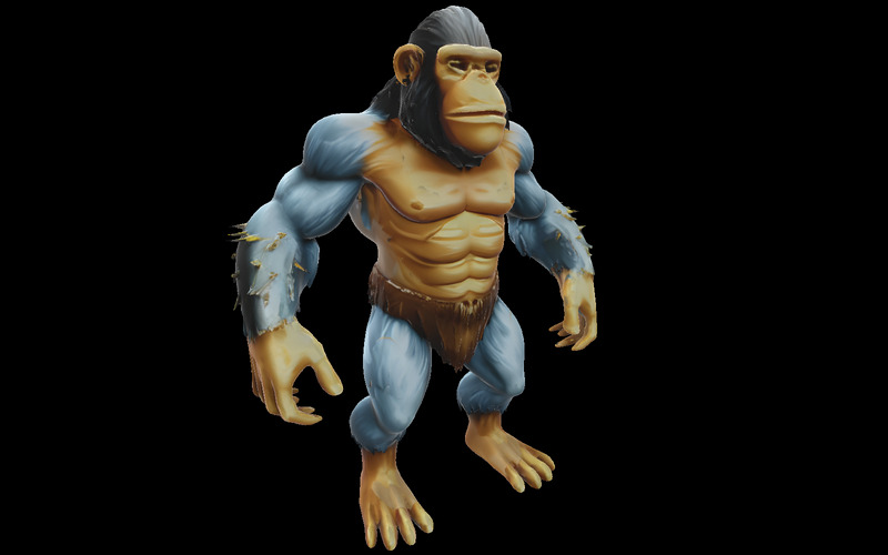 Savage Primal Gorilla Evolution Pack Model 3D - Obraz funkcji 22