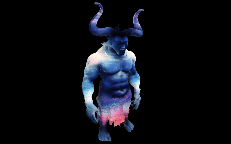 Guardiani cornuti mistici - Pacchetto modello 3D di creature fantasy - Caratteristiche Immagine 14