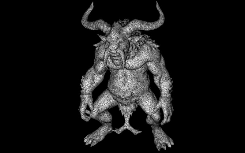 Tribù mitica dei Minotauri: Collezione di creature cornute fantasy, modello 3D - Caratteristiche Immagine 9