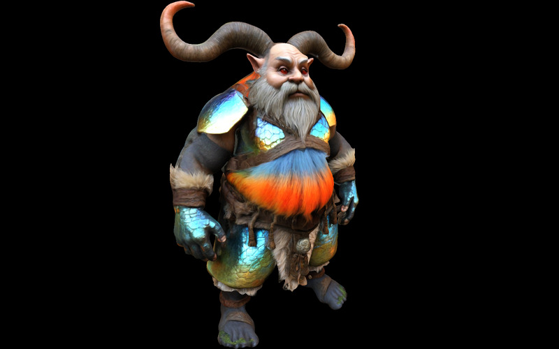 Collezione di modelli 3D di Guardiani Cornuti Mitici - Caratteristiche Immagine 2