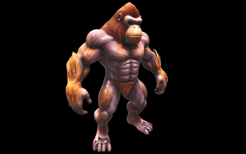 Savage Primal Gorilla Evolution Pack Model 3D - Obraz funkcji 26