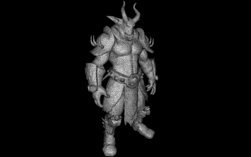 Tribù mitica dei Minotauri: Collezione di creature cornute fantasy, modello 3D - Caratteristiche Immagine 23