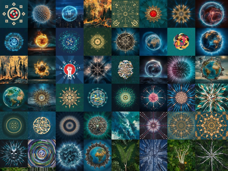 Cosmic Mandala Universe - 50 AI Masterpiece Collection - Features Image 1