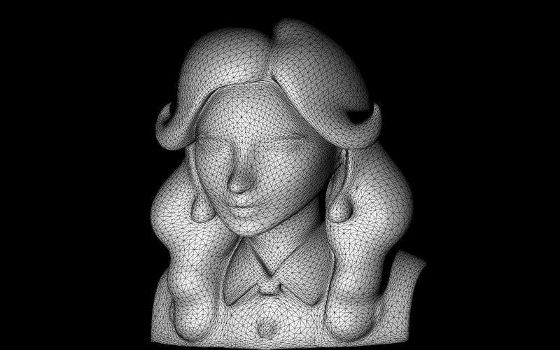 Elegancki model 3D biustu z dodatkiem sztucznej inteligencji - Obraz funkcji 8