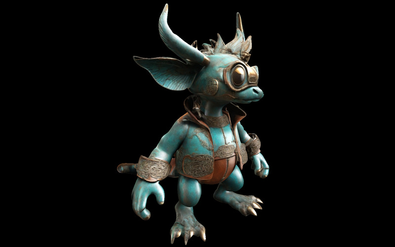 Collezione di modelli 3D di Guardiani Cornuti Mitici - Caratteristiche Immagine 10