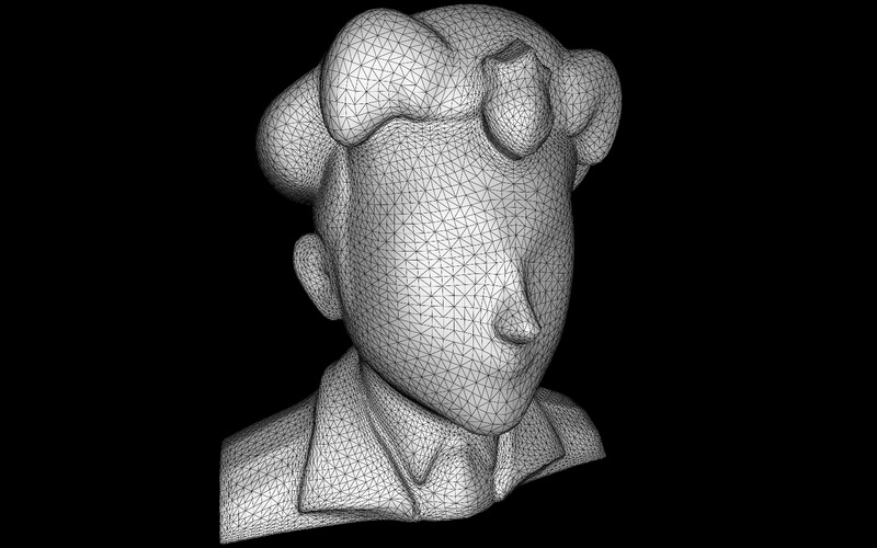 Popiersie oficera straży miejskiej model 3D - Obraz funkcji 2