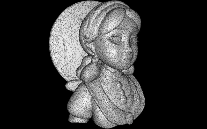 优雅的民间淑女雕像免费 3D 模型 - Features Image 2