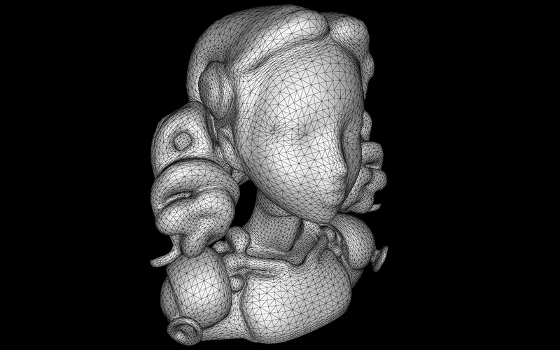 Female Android Bust 3D Model - Features Image 4