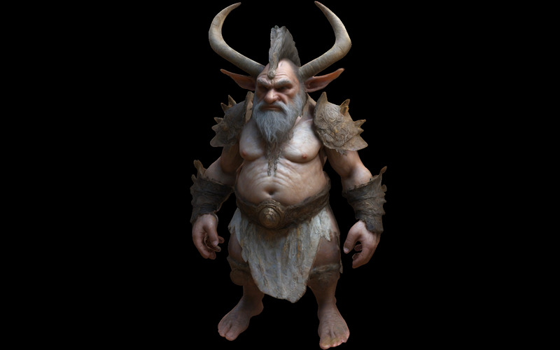 Tribù mitica dei Minotauri: Collezione di creature cornute fantasy, modello 3D - Caratteristiche Immagine 16