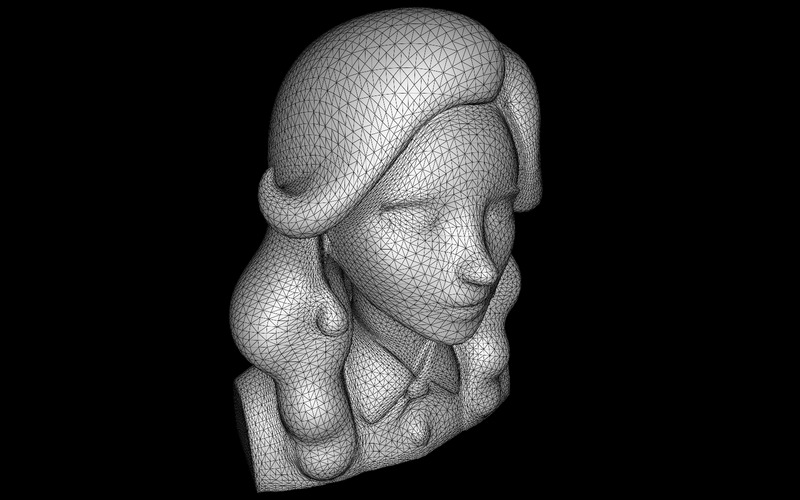 Elegancki model 3D biustu z dodatkiem sztucznej inteligencji - Obraz funkcji 2