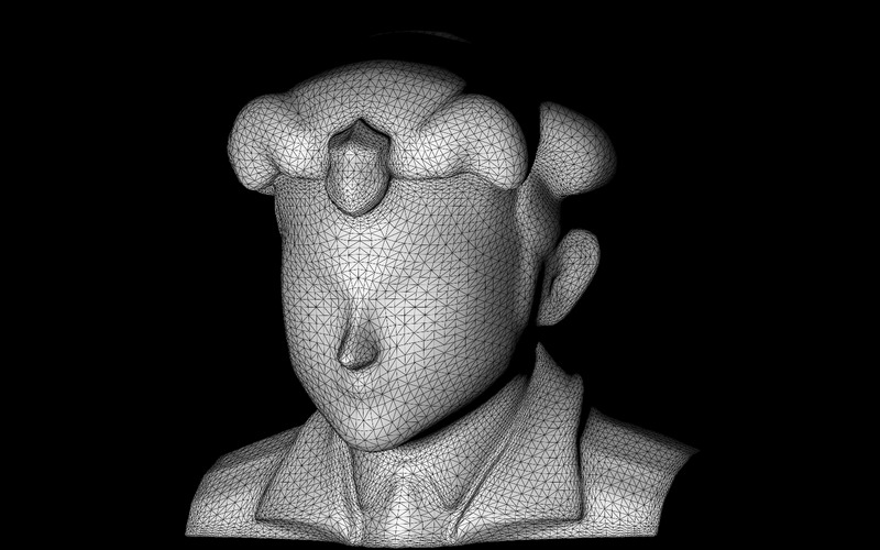 Popiersie oficera straży miejskiej model 3D - Obraz funkcji 8