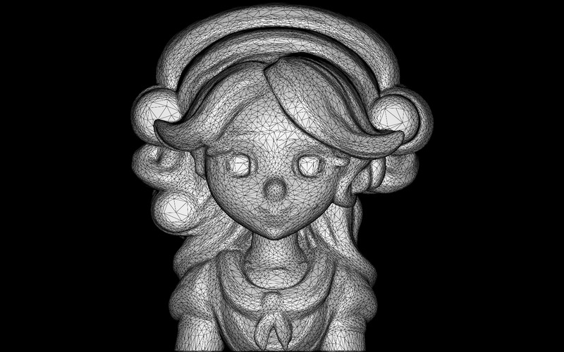 艾莉公主收藏品半身像免费 3D 模型 - Features Image 6