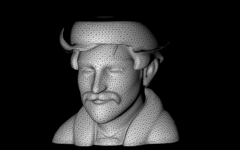 Model popiersia Dapper Gentleman w 3D - Obraz funkcji 2