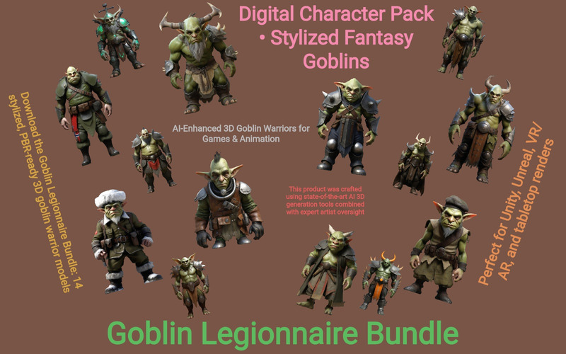 Pacote Goblin Legionário - Modelo 3D Grátis - Features Image 1