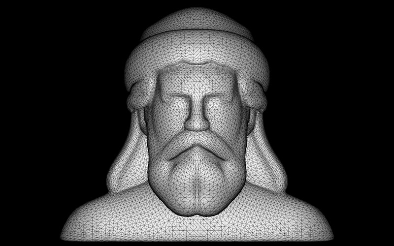 O modelo 3D do busto do turbante sábio - Features Image 4