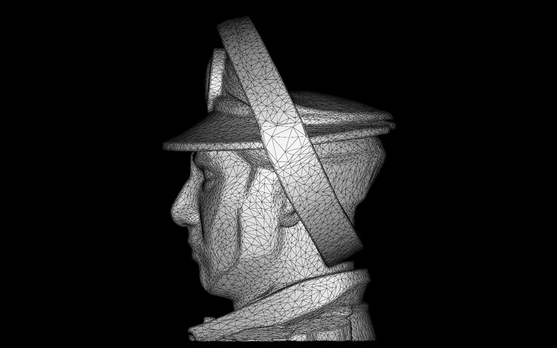 Busto comemorativo de oficial da Marinha grátis modelo 3D - Features Image 8