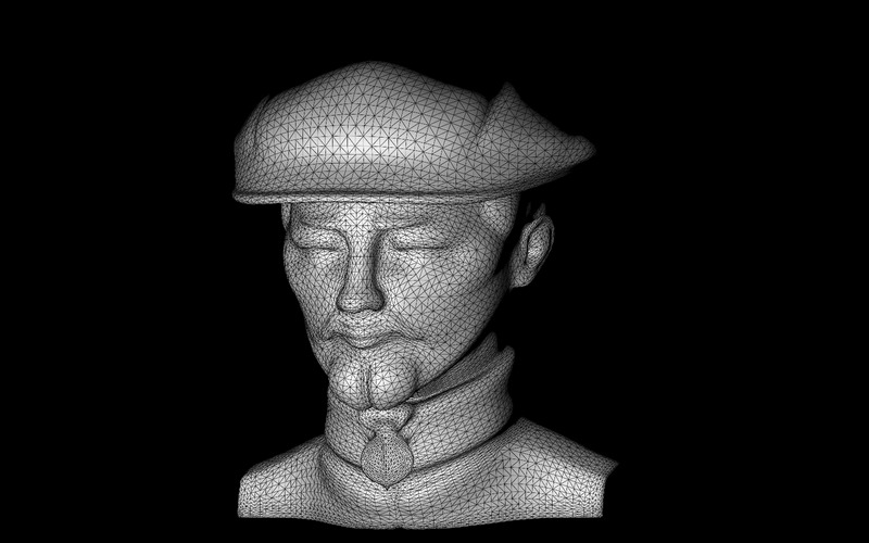 Ozdobny popiersie dżentelmena model 3D - Obraz funkcji 8
