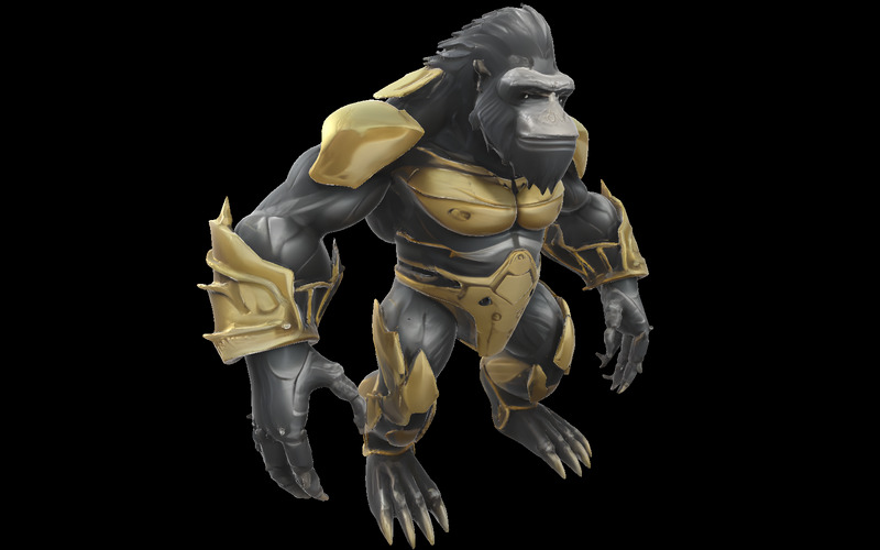 Primal Monarchs: Kolekcja wojowników naczelnych Apex Model 3D - Obraz funkcji 14