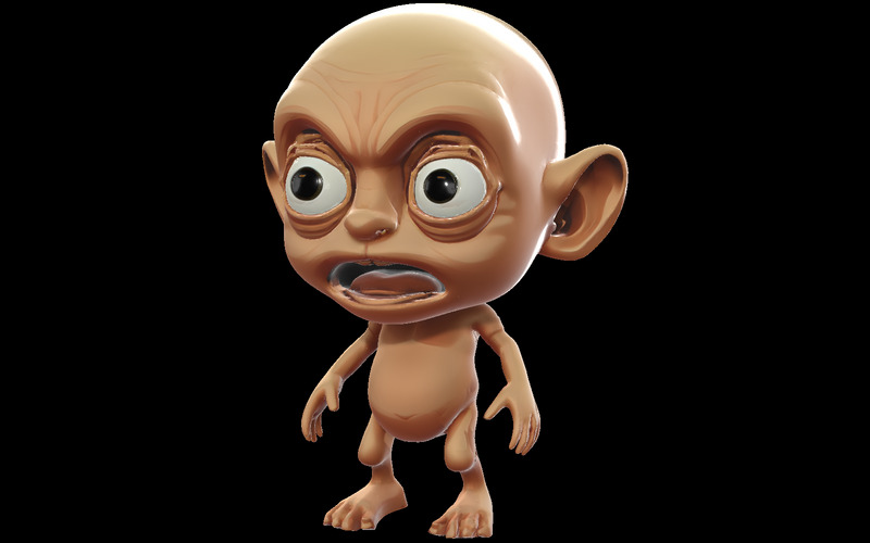 Przyjazna Fantastyka i Dziwaczna Kolekcja Postaci Zombie Model 3D - Obraz funkcji 16