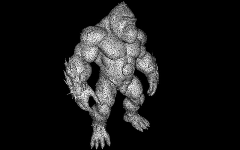 Savage Primal Gorilla Evolution Pack Model 3D - Obraz funkcji 11