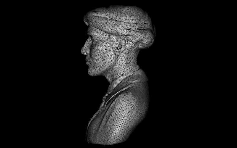 Model 3D popiersia myśliciela w turbanie - Obraz funkcji 6