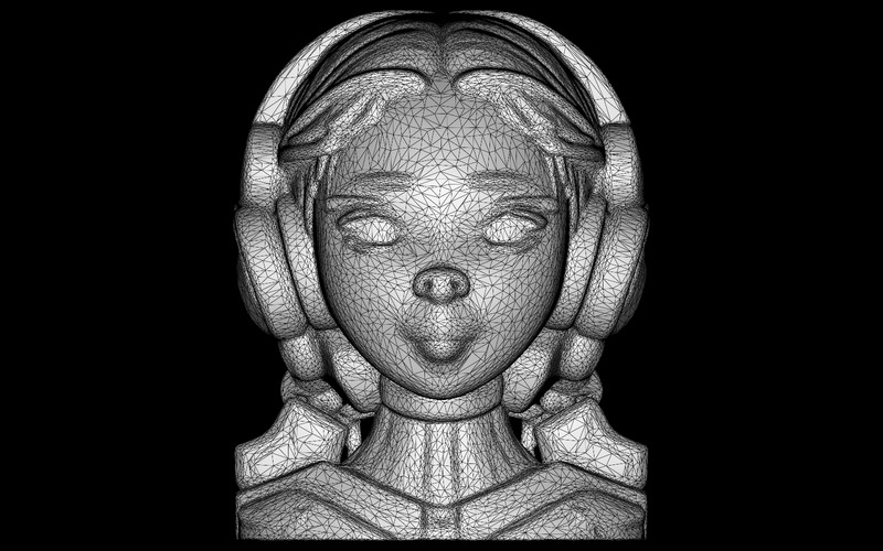 Cyber Groove Bust Free 3D-modell - Features Image 4
