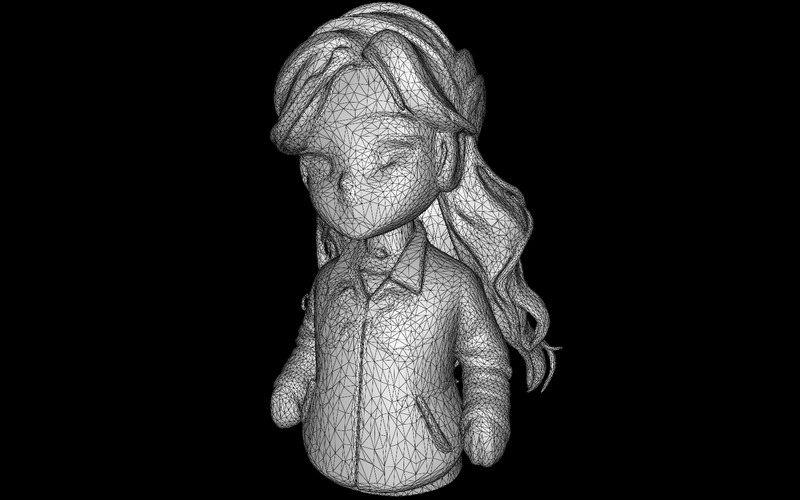 Anime Bebek Koleksiyonluk Büst Alacakaranlık İlham Perisi Ücretsiz 3D Model - Features Image 2
