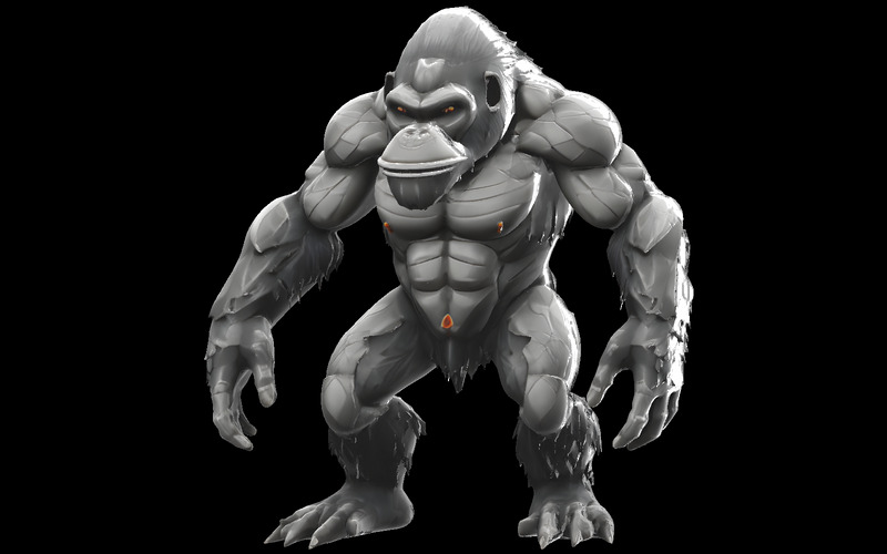 Primal Monarchs: Kolekcja wojowników naczelnych Apex Model 3D - Obraz funkcji 12