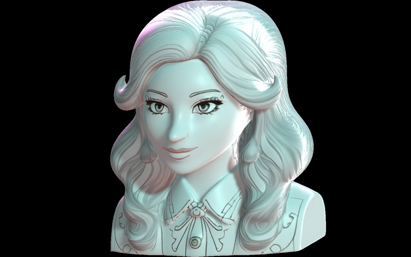 Elegancki model 3D biustu z dodatkiem sztucznej inteligencji - Obraz funkcji 7