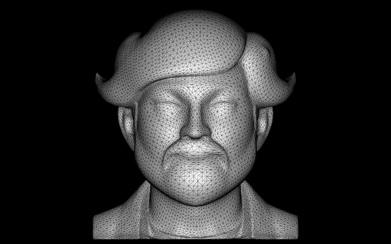 Fantazyjny model popiersia turbanu 3D - Obraz funkcji 4