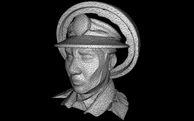 Busto comemorativo de oficial da Marinha grátis modelo 3D - Features Image 2