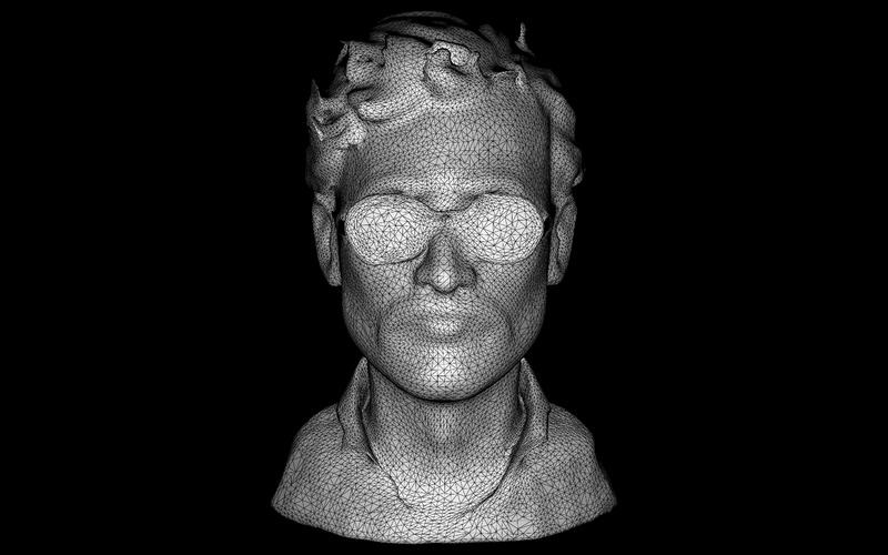 Modernistisk ögonbindel byst gratis 3d-utskriftsmodell - Features Image 6