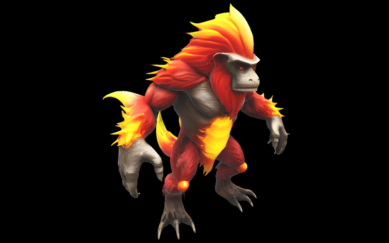 Savage Primal Gorilla Evolution Pack Model 3D - Obraz funkcji 6