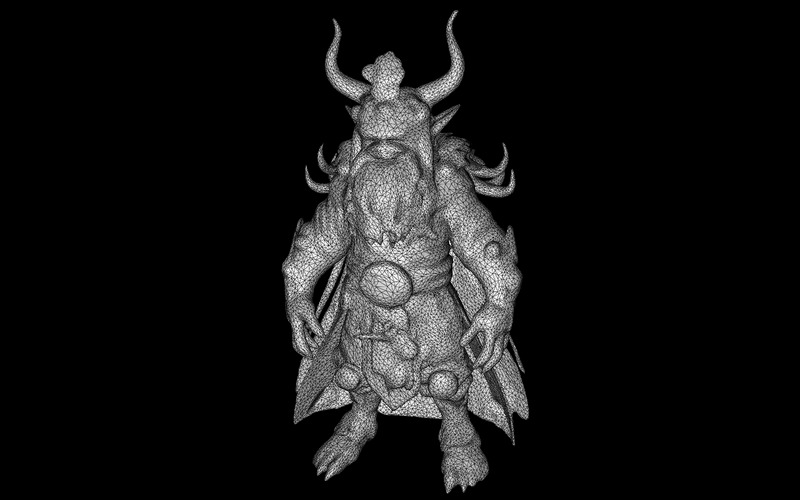 Guardiani cornuti mistici - Pacchetto modello 3D di creature fantasy - Caratteristiche Immagine 17