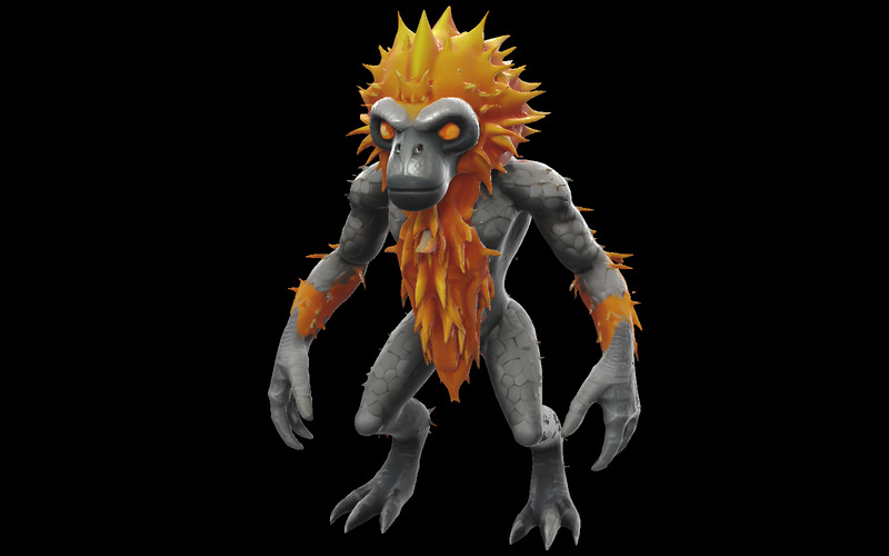 Savage Primal Gorilla Evolution Pack Model 3D - Obraz funkcji 8