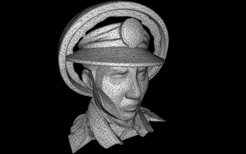 Busto comemorativo de oficial da Marinha grátis modelo 3D - Features Image 4