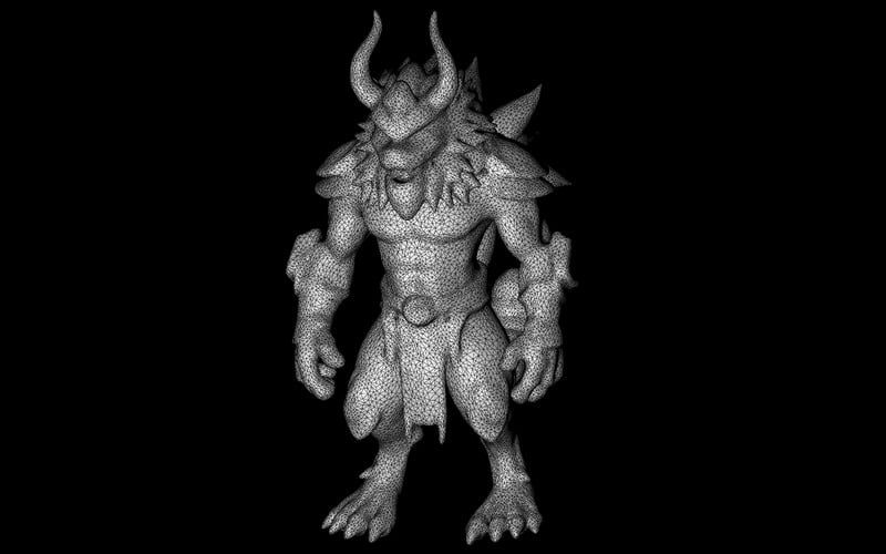 Guardiani cornuti mistici - Pacchetto modello 3D di creature fantasy - Caratteristiche Immagine 29