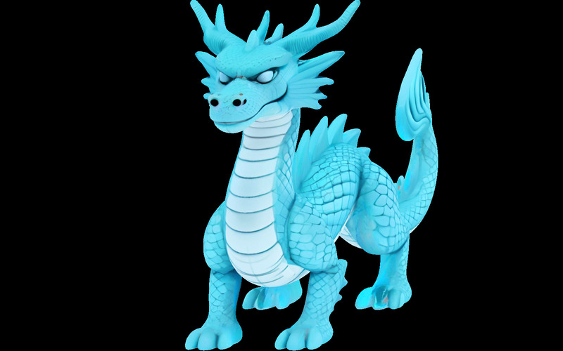 Bezplatný 3D tiskový model Mystic Azure Dragon - Features Image 7