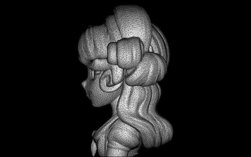 艾莉公主收藏品半身像免费 3D 模型 - Features Image 8