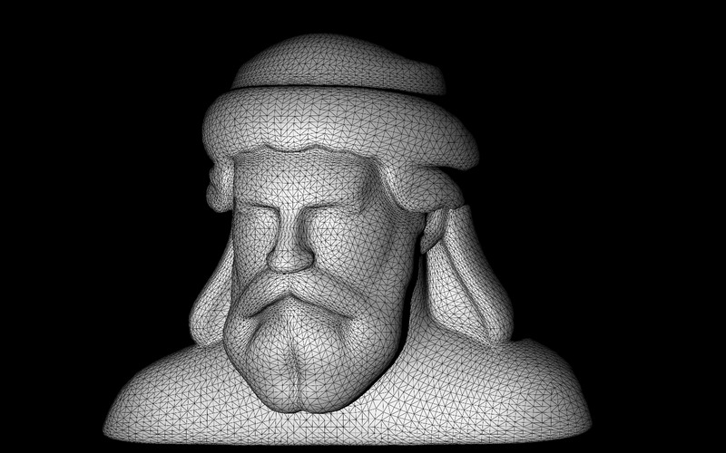 O modelo 3D do busto do turbante sábio - Features Image 8