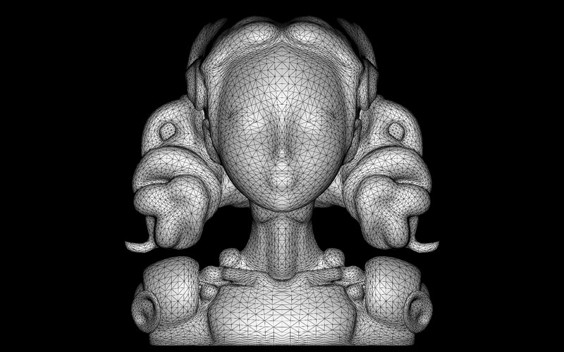 Female Android Bust 3D Model - Features Image 6