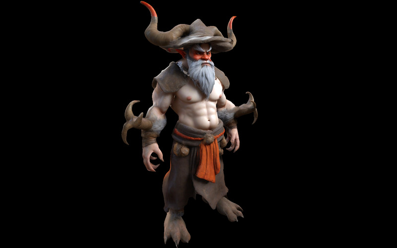 Tribù mitica dei Minotauri: Collezione di creature cornute fantasy, modello 3D - Caratteristiche Immagine 26