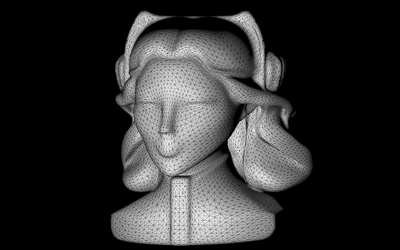 Futuristic Regal Bust 3D Model - Features Image 8