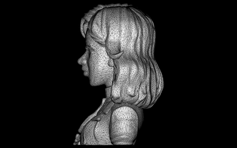 Viktorya Esintili Kadın Karakter Göğüssüz 3D Model - Features Image 8