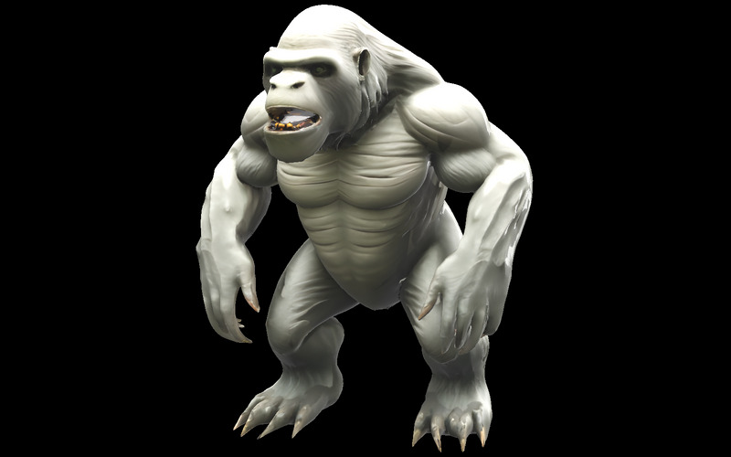 Savage Primal Gorilla Evolution Pack Model 3D - Obraz funkcji 12