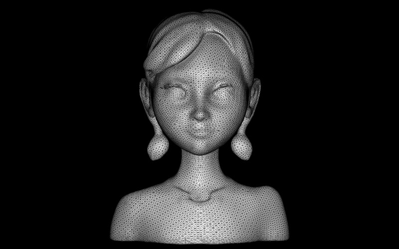 Cyber Maiden Model wydrukowany w 3D - Obraz funkcji 4