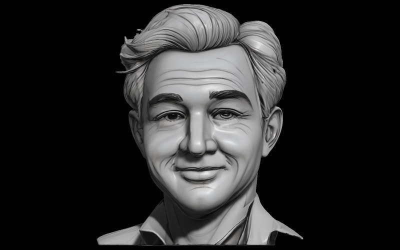 Klassisk Gentleman Bust Free 3D-modell - Features Image 5