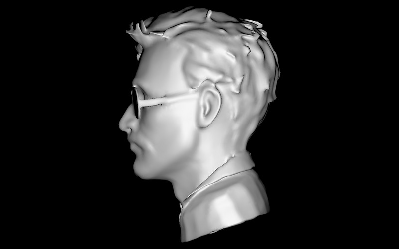 Modernistisk ögonbindel byst gratis 3d-utskriftsmodell - Features Image 7