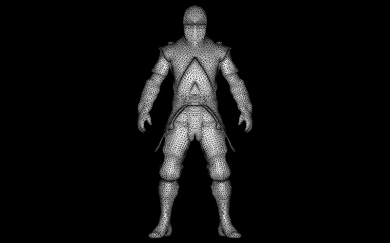 Model postaci ninja Stealth Master w 3D - Obraz funkcji 6
